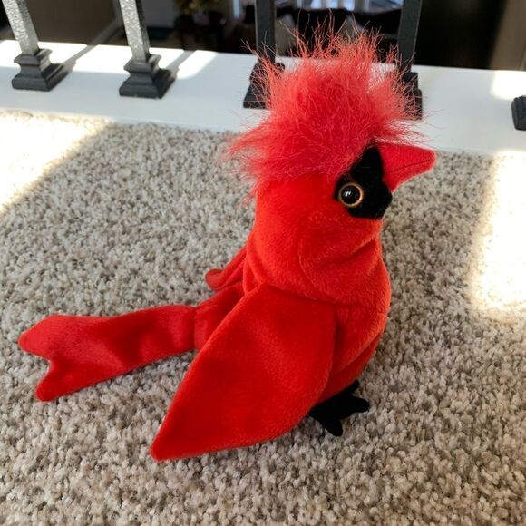 TY Beanie Baby "Mac" The Cardinal Rare w/3 Errors - Picture 3 of 9